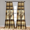 image:imageAmbesonne Tattoo Curtains Panda Bear Portraits Mascots Pattern for in Black and White Window Treatments 2 Panel Set for Living Room Bedroom Pair of  28 x 84 Black and WhiteCamel Beige Caramel
