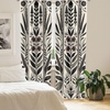 image:imageAmbesonne Tattoo Curtains Panda Bear Portraits Mascots Pattern for in Black and White Window Treatments 2 Panel Set for Living Room Bedroom Pair of  28 x 84 Black and WhiteEggshell Grey Pink