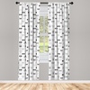 image:imageAmbesonne Tattoo Curtains Panda Bear Portraits Mascots Pattern for in Black and White Window Treatments 2 Panel Set for Living Room Bedroom Pair of  28 x 84 Black and WhiteWhite Black
