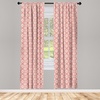 image:imageAmbesonne Tattoo Curtains Panda Bear Portraits Mascots Pattern for in Black and White Window Treatments 2 Panel Set for Living Room Bedroom Pair of  28 x 84 Black and WhiteCoral White