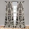 image:imageAmbesonne Tattoo Curtains Panda Bear Portraits Mascots Pattern for in Black and White Window Treatments 2 Panel Set for Living Room Bedroom Pair of  28 x 84 Black and WhiteEggshell Grey Pink