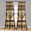 image:imageAmbesonne Tattoo Curtains Panda Bear Portraits Mascots Pattern for in Black and White Window Treatments 2 Panel Set for Living Room Bedroom Pair of  28 x 84 Black and WhiteCamel Beige Caramel