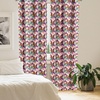 image:imageAmbesonne Tattoo Curtains Panda Bear Portraits Mascots Pattern for in Black and White Window Treatments 2 Panel Set for Living Room Bedroom Pair of  28 x 84 Black and WhitePurple Pink