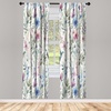 image:imageAmbesonne Tattoo Curtains Panda Bear Portraits Mascots Pattern for in Black and White Window Treatments 2 Panel Set for Living Room Bedroom Pair of  28 x 84 Black and WhiteWhite Laurel Green Lilac
