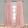 image:imageAmbesonne Tattoo Curtains Panda Bear Portraits Mascots Pattern for in Black and White Window Treatments 2 Panel Set for Living Room Bedroom Pair of  28 x 84 Black and WhiteCoral White