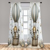 image:imageAmbesonne Tattoo Curtains Panda Bear Portraits Mascots Pattern for in Black and White Window Treatments 2 Panel Set for Living Room Bedroom Pair of  28 x 84 Black and WhitePale Mustard Dark Purple