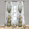 image:imageAmbesonne Tattoo Curtains Panda Bear Portraits Mascots Pattern for in Black and White Window Treatments 2 Panel Set for Living Room Bedroom Pair of  28 x 84 Black and WhitePale Mustard Dark Purple