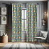 image:imageAmbesonne Tattoo Curtains Panda Bear Portraits Mascots Pattern for in Black and White Window Treatments 2 Panel Set for Living Room Bedroom Pair of  28 x 84 Black and WhiteYellow Teal