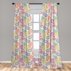 image:imageAmbesonne Tattoo Curtains Panda Bear Portraits Mascots Pattern for in Black and White Window Treatments 2 Panel Set for Living Room Bedroom Pair of  28 x 84 Black and WhiteMagenta Yellow