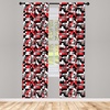 image:imageAmbesonne Tattoo Curtains Panda Bear Portraits Mascots Pattern for in Black and White Window Treatments 2 Panel Set for Living Room Bedroom Pair of  28 x 84 Black and WhiteCharcoal Grey