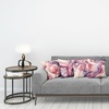 image:imageAmbesonne Teen Room Throw Pillow Cushion Cover Professional Basketball Arena Stadium Before The Game Championship Sports Image Decorative Square Accent Pillow Case 16 X 16 BrownPurple Dark Magenta Rose