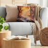 image:imageAmbesonne Teen Room Throw Pillow Cushion Cover Professional Basketball Arena Stadium Before The Game Championship Sports Image Decorative Square Accent Pillow Case 16 X 16 BrownOrange Brown