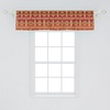 image:imageAmbesonne Tropical Window Valance Monochrome Pineapples with Abstract Zigzag Design on a Greyscale Background Curtain Valance for Kitchen Bedroom Decor with Rod Pocket 54 X 12 Black and WhitePale Orange Brown