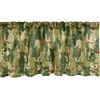 image:imageAmbesonne Tropical Window Valance Monochrome Pineapples with Abstract Zigzag Design on a Greyscale Background Curtain Valance for Kitchen Bedroom Decor with Rod Pocket 54 X 12 Black and WhiteGreen Dark Green Cream