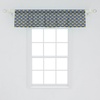 image:imageAmbesonne Tropical Window Valance Monochrome Pineapples with Abstract Zigzag Design on a Greyscale Background Curtain Valance for Kitchen Bedroom Decor with Rod Pocket 54 X 12 Black and WhiteMustard and Blue