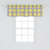 image:imageAmbesonne Tropical Window Valance Monochrome Pineapples with Abstract Zigzag Design on a Greyscale Background Curtain Valance for Kitchen Bedroom Decor with Rod Pocket 54 X 12 Black and WhiteYellow Charcoal Grey