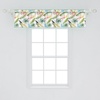 image:imageAmbesonne Tropical Window Valance Monochrome Pineapples with Abstract Zigzag Design on a Greyscale Background Curtain Valance for Kitchen Bedroom Decor with Rod Pocket 54 X 12 Black and WhitePistachio Green