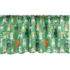 image:imageAmbesonne Tropical Window Valance Monochrome Pineapples with Abstract Zigzag Design on a Greyscale Background Curtain Valance for Kitchen Bedroom Decor with Rod Pocket 54 X 12 Black and WhiteShamrock Green