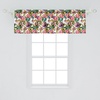 image:imageAmbesonne Tropical Window Valance Monochrome Pineapples with Abstract Zigzag Design on a Greyscale Background Curtain Valance for Kitchen Bedroom Decor with Rod Pocket 54 X 12 Black and WhiteViolet