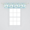 image:imageAmbesonne Tropical Window Valance Monochrome Pineapples with Abstract Zigzag Design on a Greyscale Background Curtain Valance for Kitchen Bedroom Decor with Rod Pocket 54 X 12 Black and WhiteMint Blue