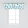 image:imageAmbesonne Tropical Window Valance Monochrome Pineapples with Abstract Zigzag Design on a Greyscale Background Curtain Valance for Kitchen Bedroom Decor with Rod Pocket 54 X 12 Black and WhiteMint Blue