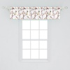 image:imageAmbesonne Tropical Window Valance Monochrome Pineapples with Abstract Zigzag Design on a Greyscale Background Curtain Valance for Kitchen Bedroom Decor with Rod Pocket 54 X 12 Black and WhiteDark Peach and Multicolor