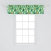 image:imageAmbesonne Tropical Window Valance Monochrome Pineapples with Abstract Zigzag Design on a Greyscale Background Curtain Valance for Kitchen Bedroom Decor with Rod Pocket 54 X 12 Black and WhiteShamrock Green