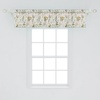 image:imageAmbesonne Tropical Window Valance Monochrome Pineapples with Abstract Zigzag Design on a Greyscale Background Curtain Valance for Kitchen Bedroom Decor with Rod Pocket 54 X 12 Black and WhiteReseda Green