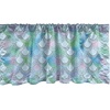 image:imageAmbesonne Tropical Window Valance Monochrome Pineapples with Abstract Zigzag Design on a Greyscale Background Curtain Valance for Kitchen Bedroom Decor with Rod Pocket 54 X 12 Black and WhitePale Blue