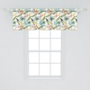 image:imageAmbesonne Tropical Window Valance Monochrome Pineapples with Abstract Zigzag Design on a Greyscale Background Curtain Valance for Kitchen Bedroom Decor with Rod Pocket 54 X 12 Black and WhitePistachio Green