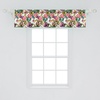 image:imageAmbesonne Tropical Window Valance Monochrome Pineapples with Abstract Zigzag Design on a Greyscale Background Curtain Valance for Kitchen Bedroom Decor with Rod Pocket 54 X 12 Black and WhiteViolet