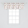 image:imageAmbesonne Tropical Window Valance Monochrome Pineapples with Abstract Zigzag Design on a Greyscale Background Curtain Valance for Kitchen Bedroom Decor with Rod Pocket 54 X 12 Black and WhiteDark Peach and Multicolor