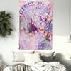 image:imageAmbesonne Unicorn Tapestry Fantasy Animal with Floral Ornaments and Birds on Natural Pink Background Wall Hanging for Bedroom Living Room Dorm Decor 60 X 80 Pink Purple