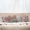 image:imageAmbesonne Vintage Throw Pillow Cushion Case Pack of 4 Retro Oriental Effect Floral Ornaments Weathered Nostalgic Bohemian Modern Accent DoubleSided Digital Printing 24 Dark Eggshell Pale Maroon