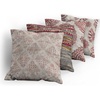 image:imageAmbesonne Vintage Throw Pillow Cushion Case Pack of 4 Retro Oriental Effect Floral Ornaments Weathered Nostalgic Bohemian Modern Accent DoubleSided Digital Printing 24 Dark Eggshell Pale Maroon