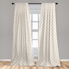 image:imageAmbesonne Watercolor Window Curtains Christmas Themed Floral Poinsettia Berries Winter Inspirations Leaf Lightweight Decor 2Panel Set with Rod Pocket Pair of  28 x 84 Vermilion Yellow GreenCream Tan