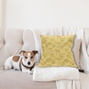 image:imageAmbesonne Yellow and Blue Throw Pillow Cushion Cover Abstract Polygon Style Fractal Gradient Geometric Background Art Decorative Rectangle Accent Pillow Case 26 X 16 Slate Blue MarigoldYellow White