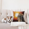image:imageAmbesonne Yellow and Blue Throw Pillow Cushion Cover Abstract Polygon Style Fractal Gradient Geometric Background Art Decorative Rectangle Accent Pillow Case 26 X 16 Slate Blue MarigoldBurnt Orange