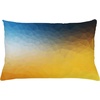 image:imageAmbesonne Yellow and Blue Throw Pillow Cushion Cover Abstract Polygon Style Fractal Gradient Geometric Background Art Decorative Rectangle Accent Pillow Case 26 X 16 Slate Blue MarigoldSlate Blue Marigold