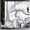 image:imageAmbesonne Zodiac Aries Shower Curtain Fashion Girl Aries Woman with Horns Floral Dress Lively Blossoms Butterflies Cloth Fabric Bathroom Decor Set with Hooks 69 W x 70 L Green Pink BlackBlack Pale Grey Dust