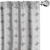 image:imageAmbesonne Abstract Curtains Circles Pattern in Minimal Modern Retro Atomic Mid Century Vintage Window Treatments 2 Panel Set for Living Room Bedroom Pair of  28 x 63 Pale Grey and Dark Coral