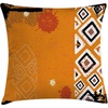 image:imageAmbesonne Abstract Throw Decorative Pillow Cover Home amp Living Room Geometric Composition Colorful Striped Dotted Rhombus Decorative Square Accent Cushion Pillow Case 20 X 20 Purple White GreyBlack Orange and White