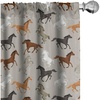 image:imageAmbesonne Animals Curtains Urban Jungle Themed Modern Boho Detail Roundy Fox Elephant Tiger Print Window Treatments 2 Panel Set for Living Room Bedroom Pair of  28 x 63 Dark Orange Teal BeigeTaupe Black