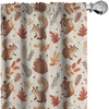 image:imageAmbesonne Animals Curtains Urban Jungle Themed Modern Boho Detail Roundy Fox Elephant Tiger Print Window Treatments 2 Panel Set for Living Room Bedroom Pair of  28 x 63 Dark Orange Teal BeigeBeige Brown and Cocoa