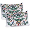 image:imageAmbesonne Christmas Pillow Sham Set of 2 Traditional Scandi Art of Xmas Berry Leaves Birds and Floral Colorful Quality Microfiber Bedding Item for All Seasons 36 x 20 Green White Multicolor