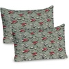 Laurel Green Coral Grey