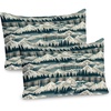 Off White Teal Sepia