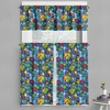 image:imageAmbesonne Christmas Valance and Curtain 3 pcs Set Xmas Globes Closeup Colorful Balls Background Geometric Shapes Window Treatments for Kitchen Room Decor 55 x 36 Apple Green and Multicolor