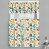 image:imageAmbesonne Geometric Kitchen Curtains Mosaic Motif with Traditional Fractal Forms Grid Graphic Print Window Drapes 2 Panel Set for Kitchen Cafe Decor 55 x 39 TurquoiseCharcoal Beige
