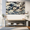 Taupe Beige Dark Blue